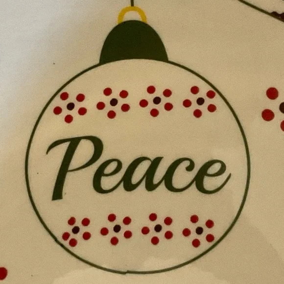 Temp-Tations 2 QT Asymmetrical Poinsettia Bowl with Cardinal and Ornaments - Picture 7 of 14